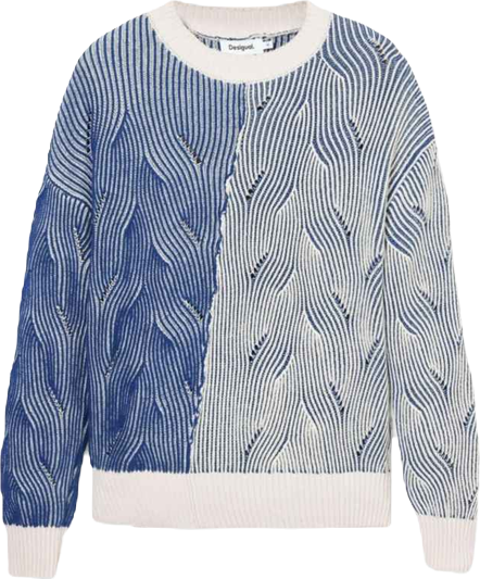 Women's Two-tone knit sweater