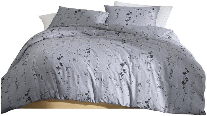 Wildflower Cotton Sateen 3-Pc. Comforter Set, Queen