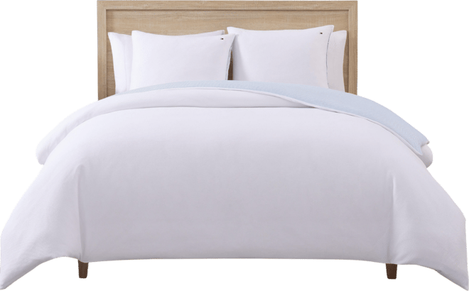 Micro Pique 3-Pc. Duvet Cover Set, Full/Queen