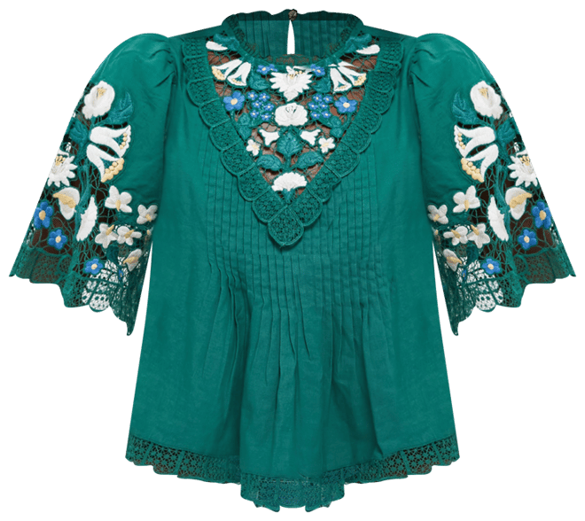 Exclusive Green Vesna Short Sleeve Top