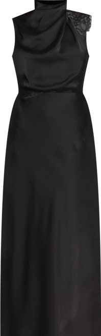 Women's Anabelle Halter Neck Lace Maxi Dress