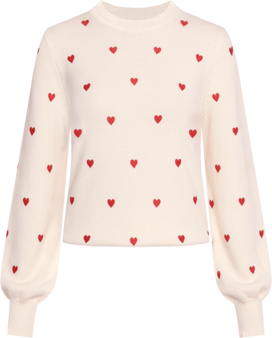 Women's Xadie All Over Mini Heart Sweater