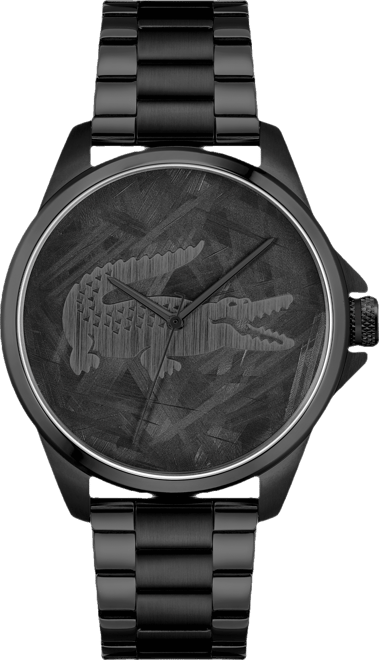 Lacoste Men's Le Croc Ionic Plated Black Steel Bracelet Watch