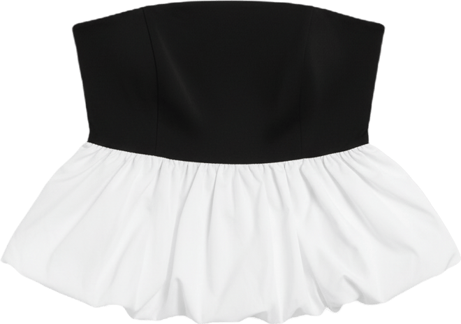 Women's Plus Size Peplum Tube Top