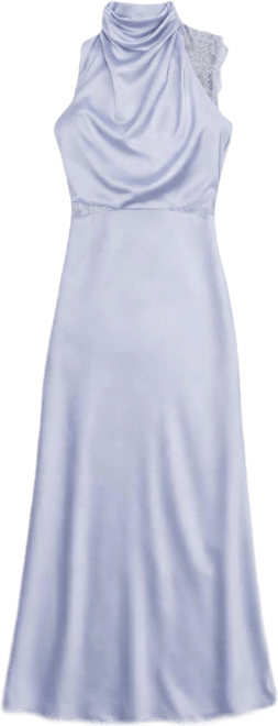 Women's Anabelle Halter Neck Lace Maxi Dress