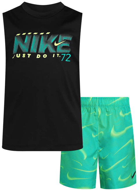 Nike Dri-FIT Little Kids' Rhythm Printed 2-Piece Shorts Set