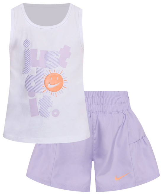 Nike Dri-FIT Sunny Swoosh Little Kids' Tank and Shorts Set