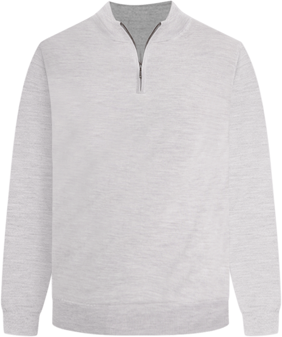 Men's Merino Wool Quarter-Zip Sweater
