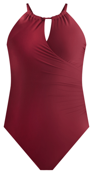 Women's Printed Front-Tie Robe Swim Cover-Up