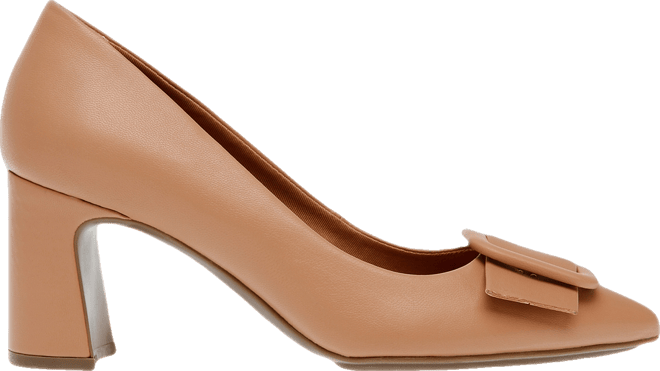 Women's Bentley Buckle Block Heel Pumps