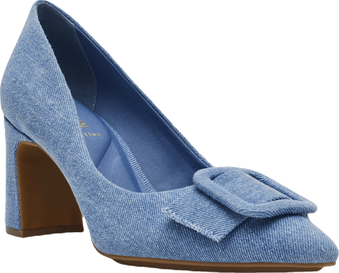 Women's Bentley Buckle Block Heel Pumps