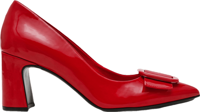 Women's Bentley Buckle Block Heel Pumps