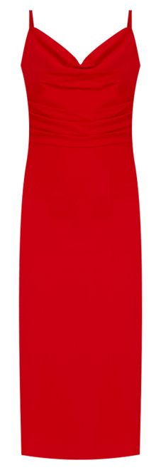 Women's Nikki Cowl Neck Low-Back Dress