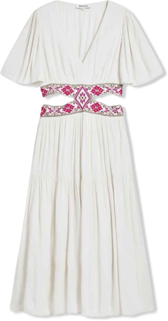 Women's Embroidered cut-out dress
