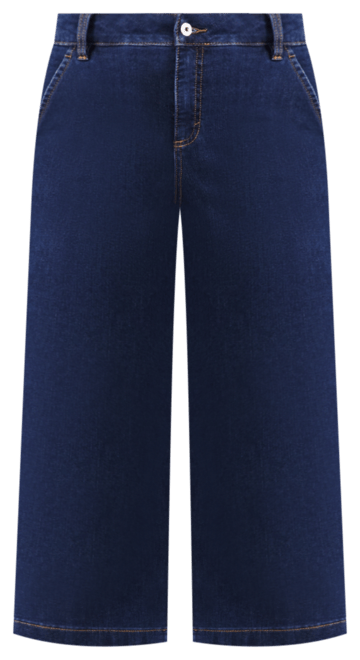 Petite High-Rise Wide-Leg Cropped Jeans, Exclusively at Macy's