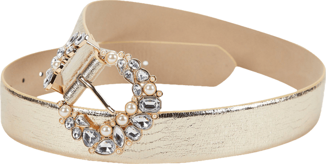 Vince Camuto Womens Embellished Belt