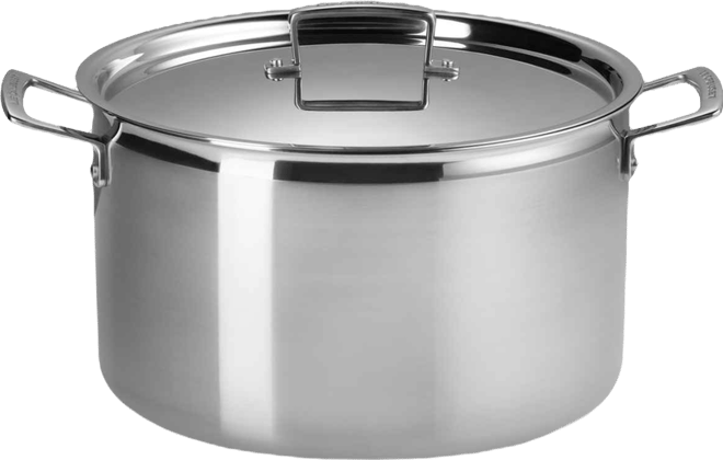 Classic Stainless Steel Deep Round Stockpot, 10 Qt.