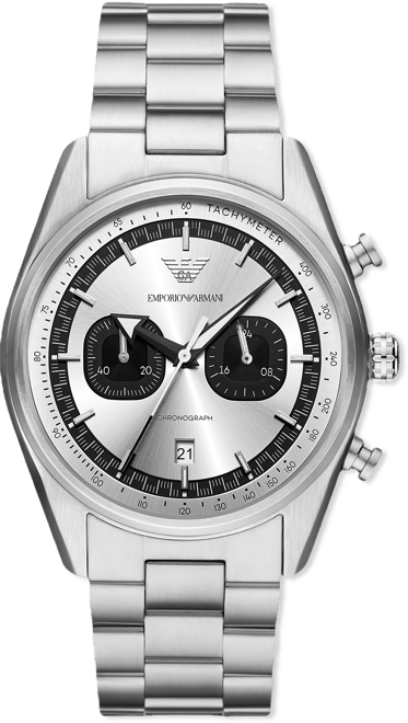 Men's Chronograph Stainless Steel Bracelet Watch 42mm