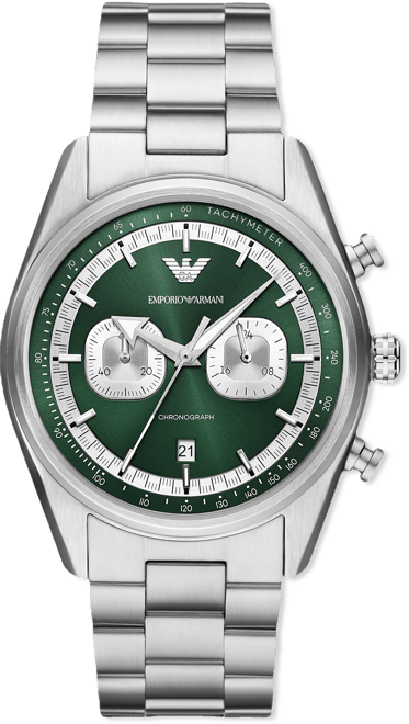 Men's Chronograph Stainless Steel Bracelet Watch 42mm