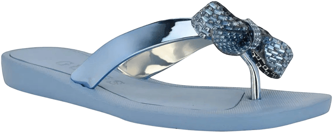 Women's Tata Eva Sparkle Bow Flip Flop Sandals