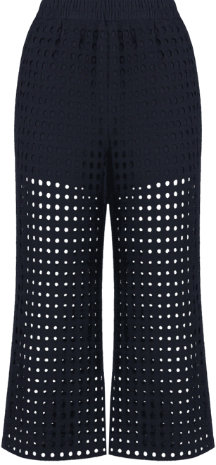 Women's Plus Size Sheer Eyelet Pant