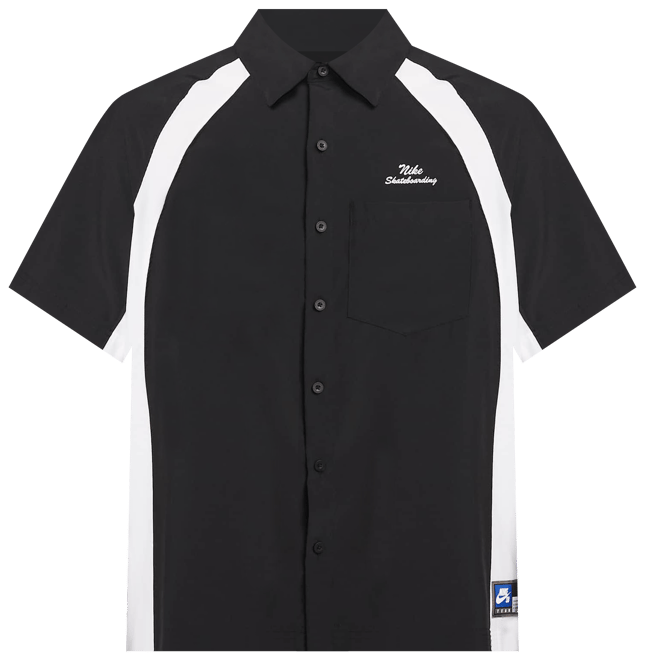 나이키 SB 드라이 핏 우븐 반팔 볼러 탑