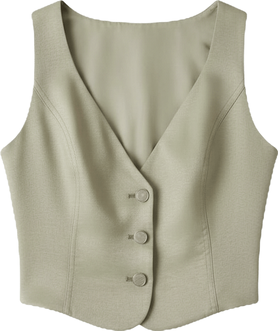 Women's Camille Sleeveless Buttoned Vest