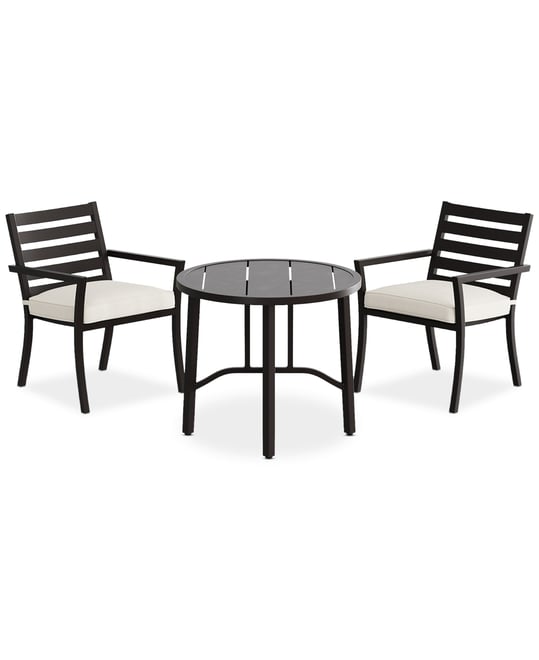 Astaire 3pc Bistro Dining Set (32" Round Table + 2 Chairs), Created for Macy's