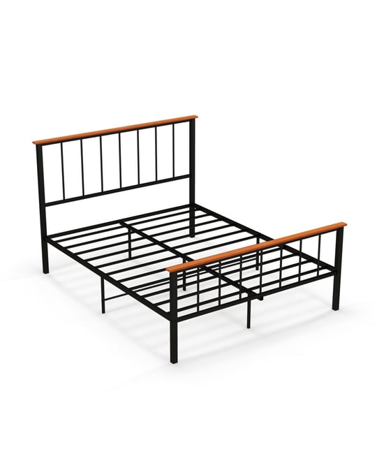 Queen Bed Frame with Headboard and Footboard-Queen Size