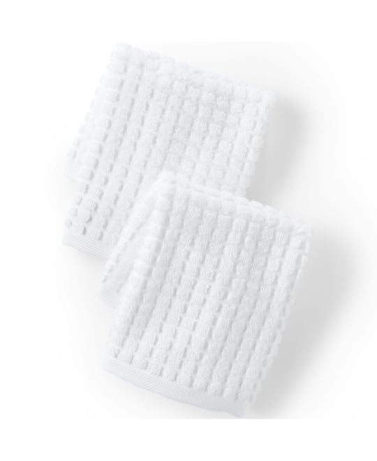 Cotton Waffle Washcloth 2-Piece Set