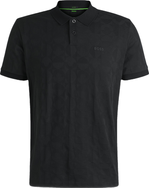 Boss by  Men's Jacquard Circle Polo Shirt