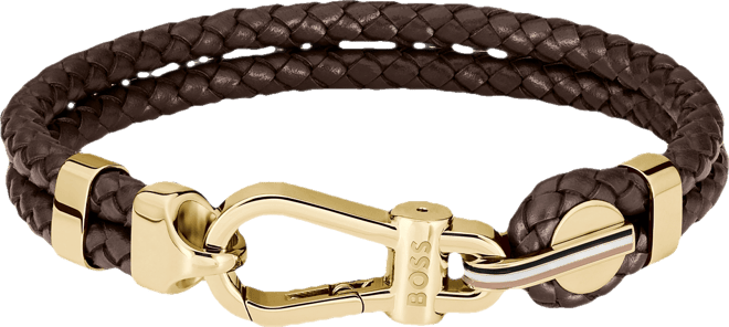 Men's Ares Prime Brown Leather Bracelet