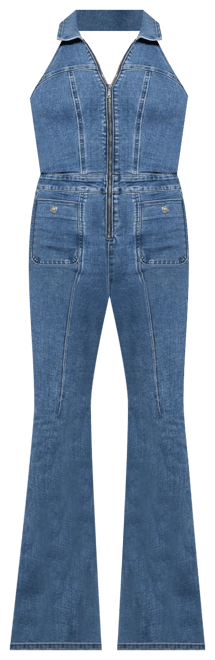 Women's Mia Denim Halter Jumpsuit