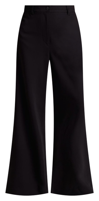 Wide Leg Suit Pant in Black