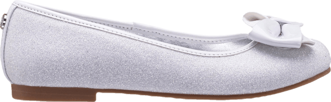 Little and Big Girls Rose Glitter Ballet Flats