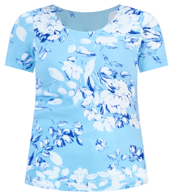 売れ筋商品|||スタイルアンドコー カットソー トップス レディース Petite Floral-Print Scoop-Neck Short-Sleeve Knit Top, Exclusively at Macy's Alice Shittake Style & Co Petite Floral-Print Scoop-Neck Short-Sleeve Knit