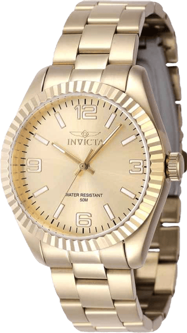 Women's 47475 Specialty Quartz 3 Hand Gold Dial Watch