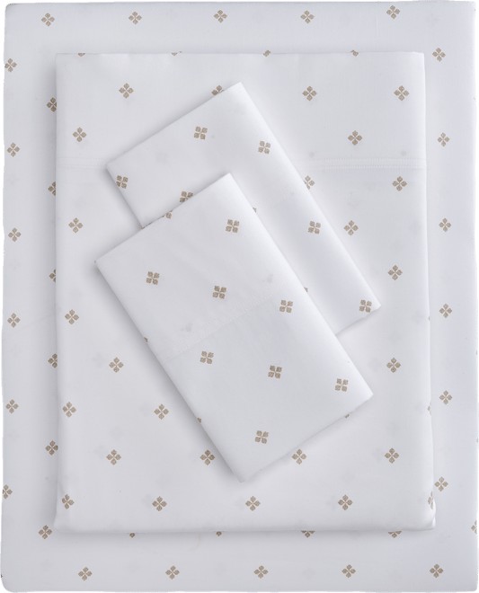 Foulard Dot Printed 550-Thread Count 4-Pc. Sheet Set, California King, Exclusively at Macy's