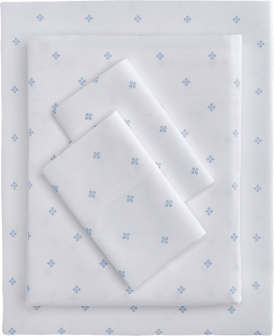 Foulard Dot Printed 550-Thread Count 4-Pc. Sheet Set, California King, Exclusively at Macy's