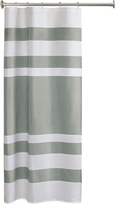 Spa Waffle 3M-Scotchgard Shower Curtain, 36" x 72"