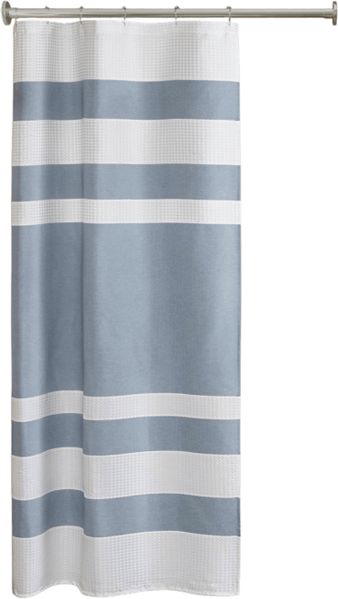 Spa Waffle 3M-Scotchgard Shower Curtain, 36" x 72"