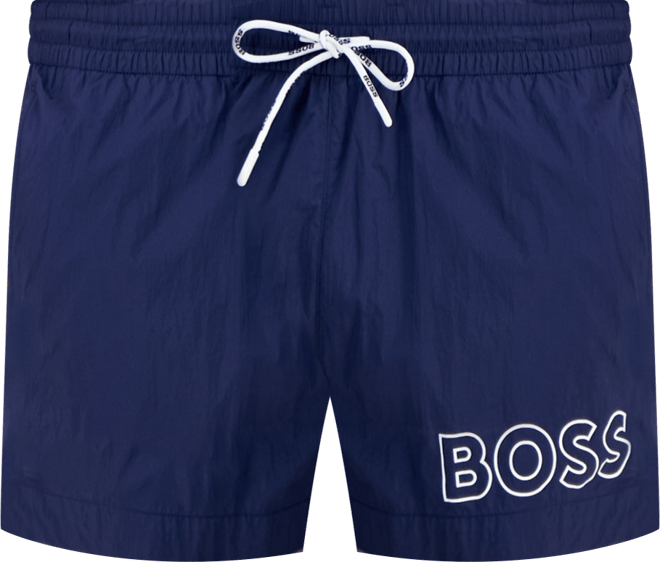 Boss by  Men's Lee Drawstring 5.3" Swim Trunks, Created for Macy's