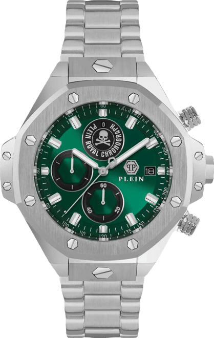 Men's Chronograph Royal Stainless Steel Bracelet Watch 46mm