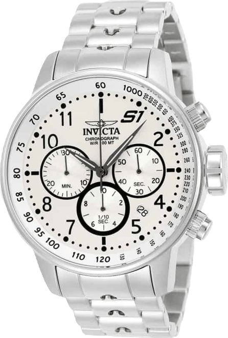 Men's 23078 S1 Rally Quartz Multifunction Silver Dial Watch