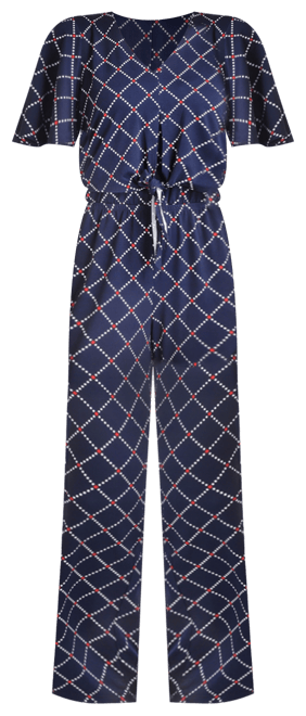 Floral-Print Tie-Front Jumpsuit