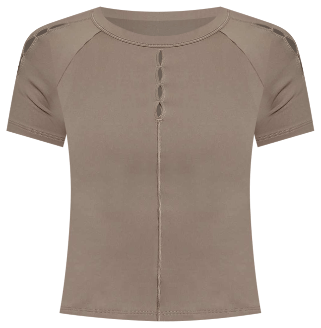 Nike One Fitted เสื้อแขนสั้นเอวลอยผู้หญิง Dri-FIT