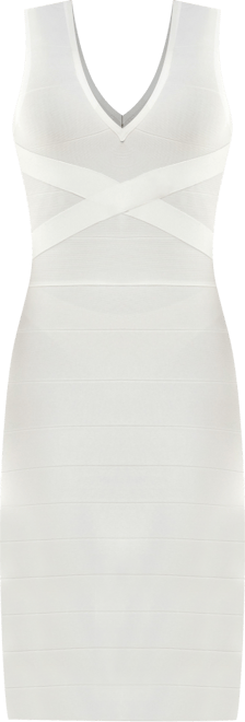 Women's V- neck Bandage Midi Dress