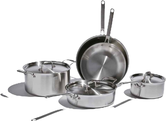 X Eater 5-Ply Stainless Steel 8-Piece Core Set