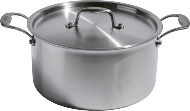 X Eater 5-Ply Stainless Steel 8-Qt. Stock Pot with Lid