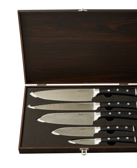 Martello 5-Piece Cutlery Set with Wooden Case Martello 5-Piece Cutlery Set with Wooden Case